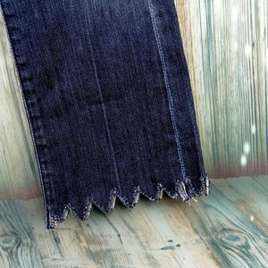 7 for all mankind distressed raw hem denim jeans 28